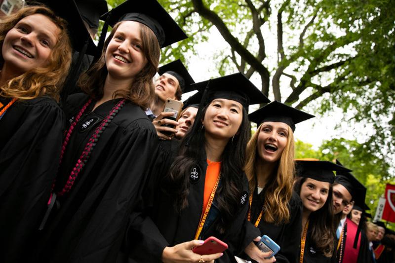 a group of graduates at commencement