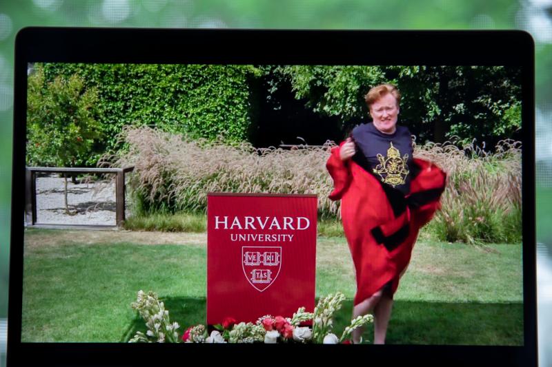 Conan O'Brien gives his speech to the graduating Harvard College Class of 2020.