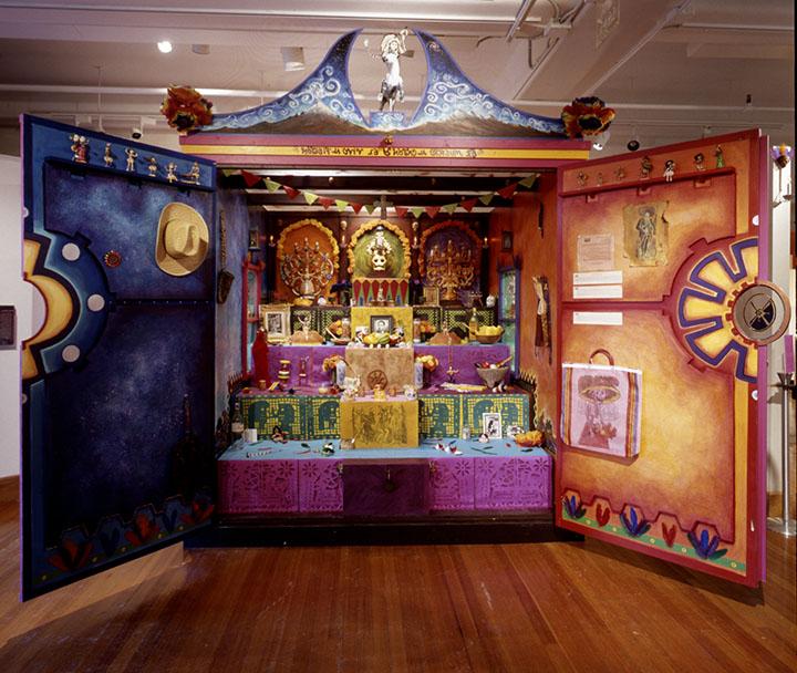 The Dia de Muertos altar at the Peabody Museum at Harvard