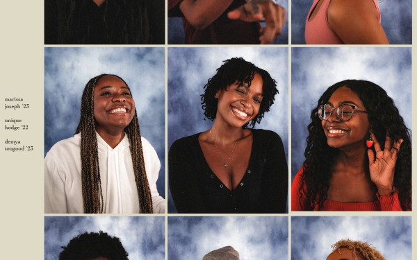 A grid of 9 portraits of students 