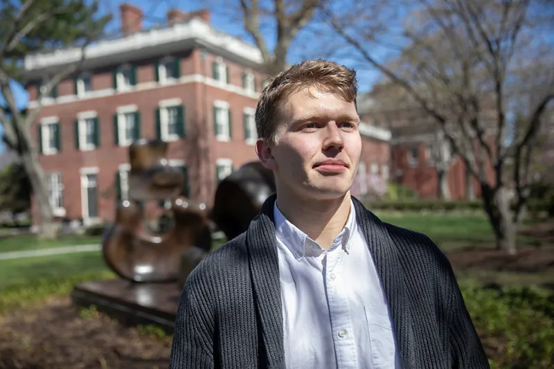 Dylan Wile' portrait outside