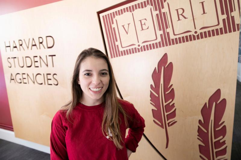 Jenny Leight manages the Harvard Shop stores for Harvard Student Agencies, which describes itself as "the largest student-run company in the world."