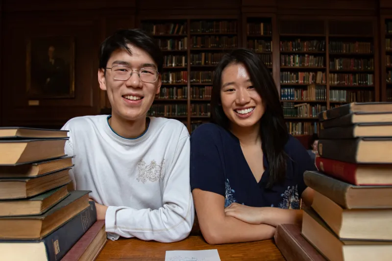 The Wave founders, Jerrica Li '21 and Eric Zhou '20.