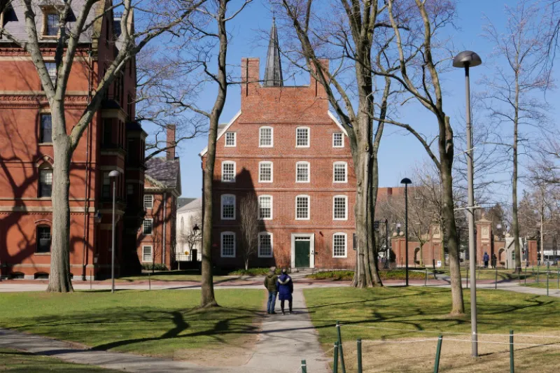 Massachusetts Hall in Harvard Yard.
