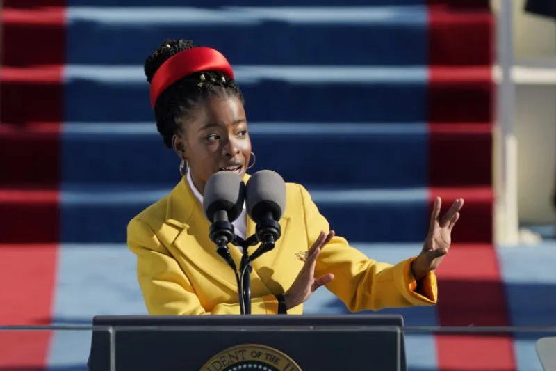 Amanda Gorman ’20 reads her poem "The Hill We Climb" at the inauguration of President Joe Biden and Vice President Kamala Harris.