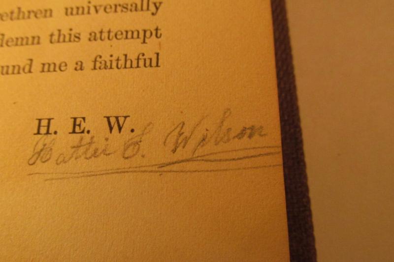 The book’s author is believed to have signed this copy, which was published in 1859.