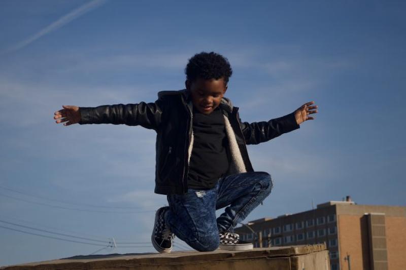 A photo by Cami Thomas, part of the 'In the City' exhibit.