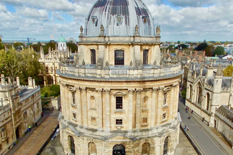 The Radcliffe Camera building at the University of Oxford.
