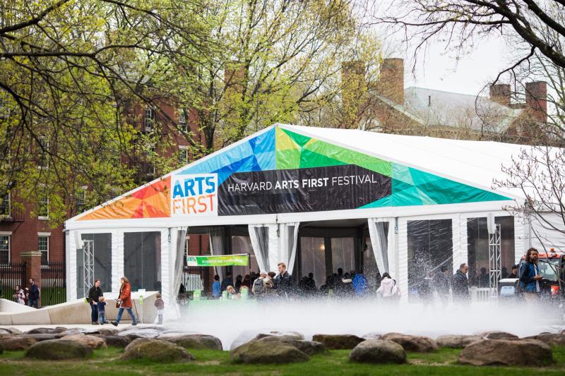 ARTS FIRST Science Center Plaza tent 