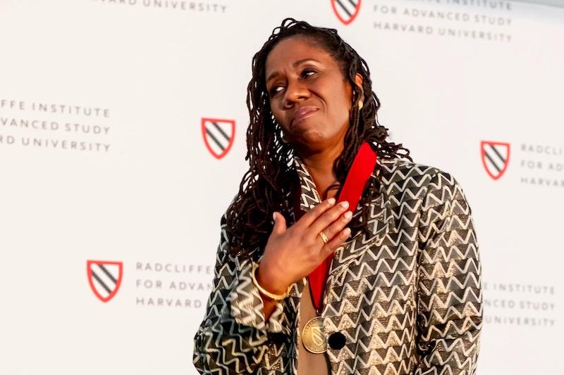 Sherrilyn Ifill, president and director-counsel emeritus of the NAACP Legal Defense and Educational Fund, receives the Radcliffe Medal.