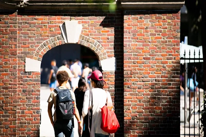 Students walking to class