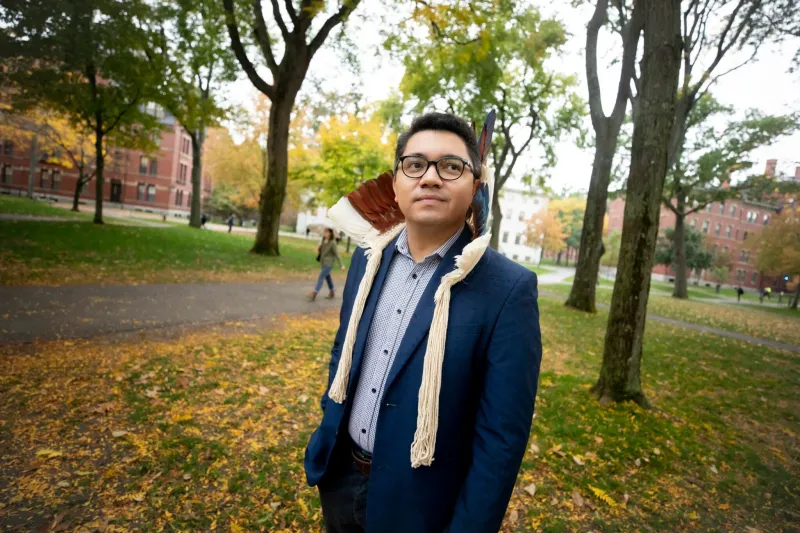 “In Brazil, when we talk about Indigenous rights, we are talking about land rights. All the other rights to health, education, etc., originate from the rights to our ancestral lands,” says Luiz Eloy Terena, who represents Indigenous communities.
