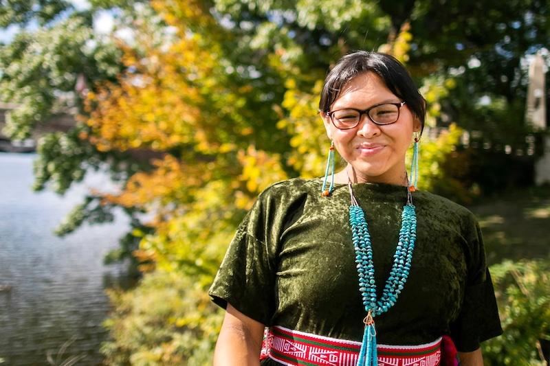 “It was the Native upperclassmen when I was a first-year who really guided me and helped me,” said Keana Gorman, who is concentrating on history and literature with a secondary in Ethnicity, Migration, and Rights.