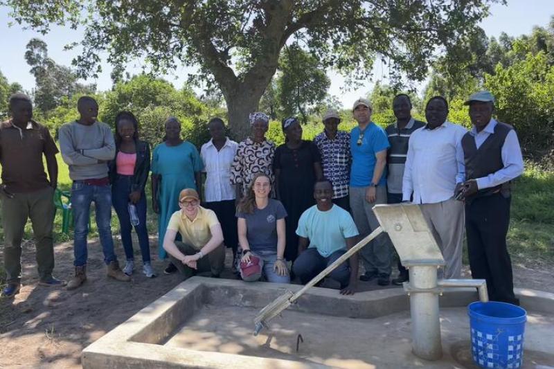 Members of Harvard University Engineers Without Borders traveled to Kenya in June to continue the organization's ongoing project to construct wells in the Kibuon region.