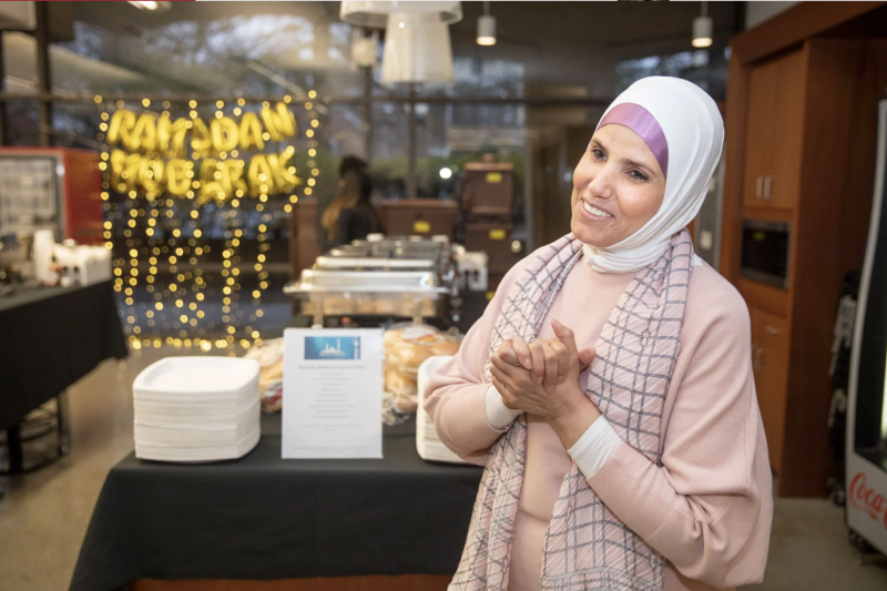 Muslim chaplain Samia Omar hosts iftar, a dinner breaking the daily Ramadan fast