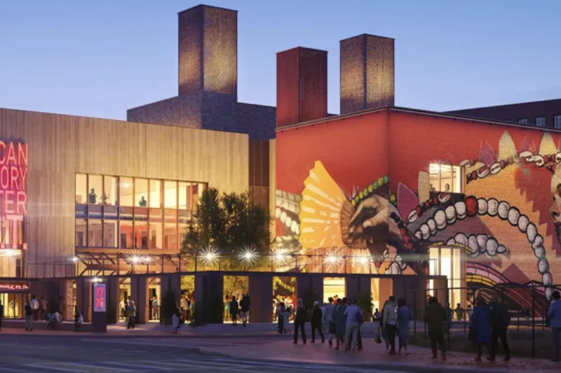 Architectural rendering of the A.R.T.’s new home in Allston