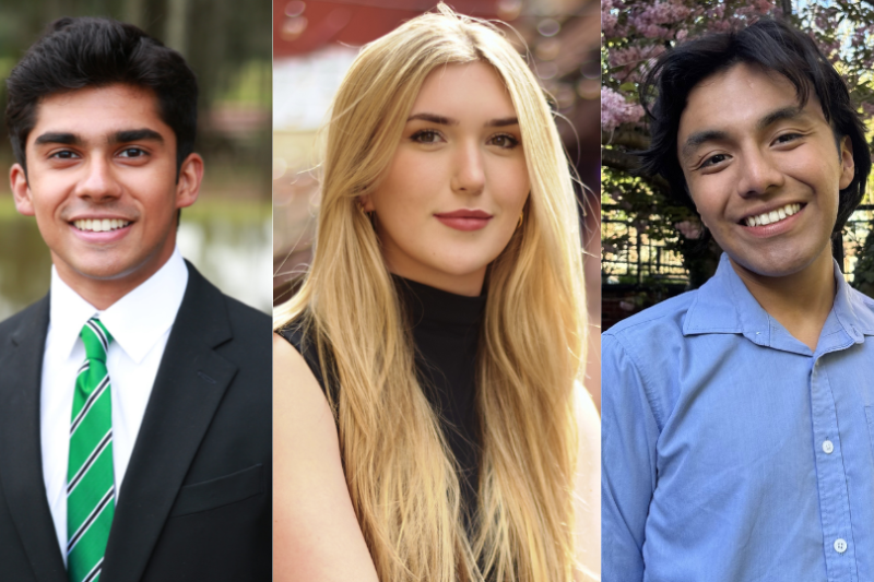 3 separate headshots side by side. From Left to Right: Jay, Alyson, Coby.