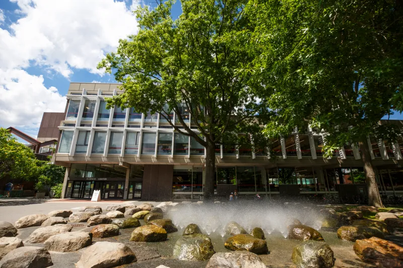 Exterior view of the front of the Science Center, to be renamed Zimmer Hall.