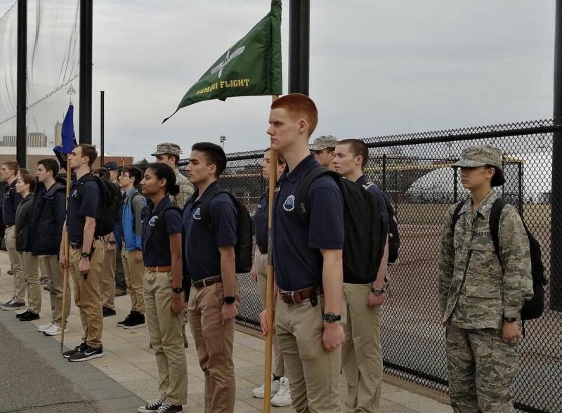Cadets at Drill in Action