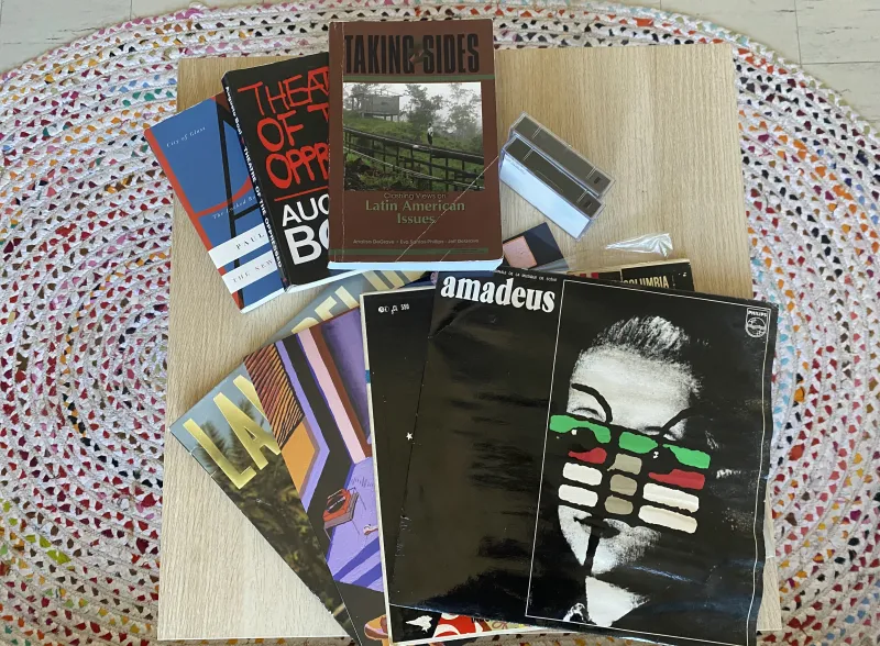 records, books, and cassettes