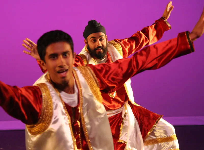 Two Bhangra Dancers