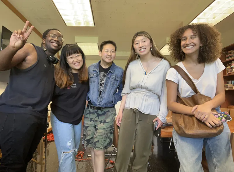 Five student interns.