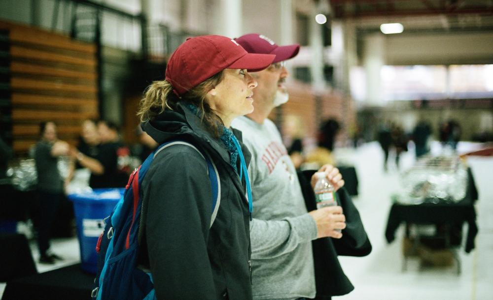 Parents attending freshman family weekend