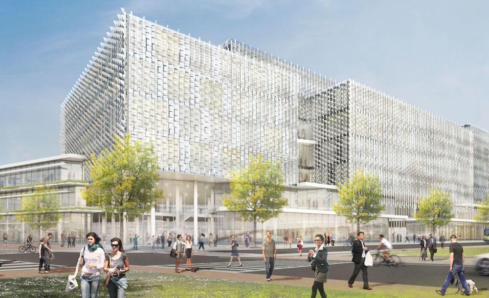 Rendering of the new Science and Engineering Complex in Allston, MA