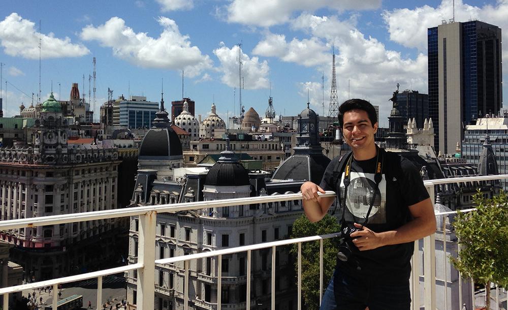 student in Argentina while studying abroad