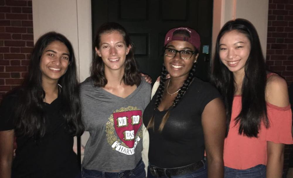 four Harvard first-year students