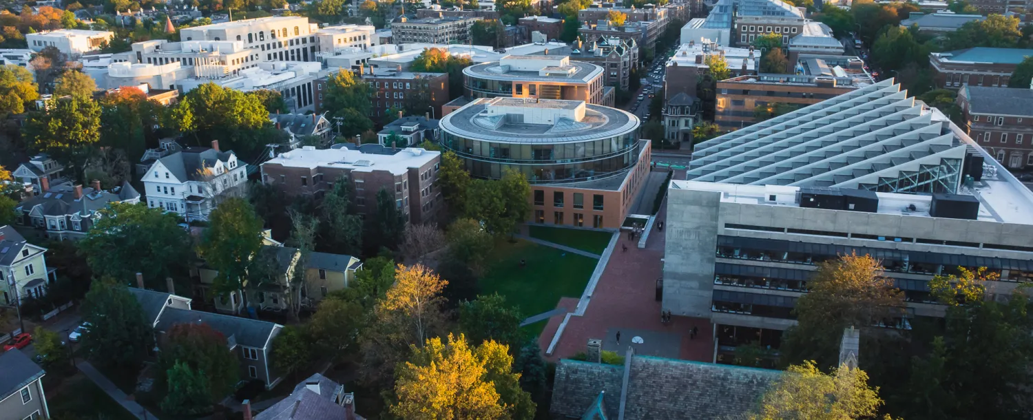 Birds eye view of campus