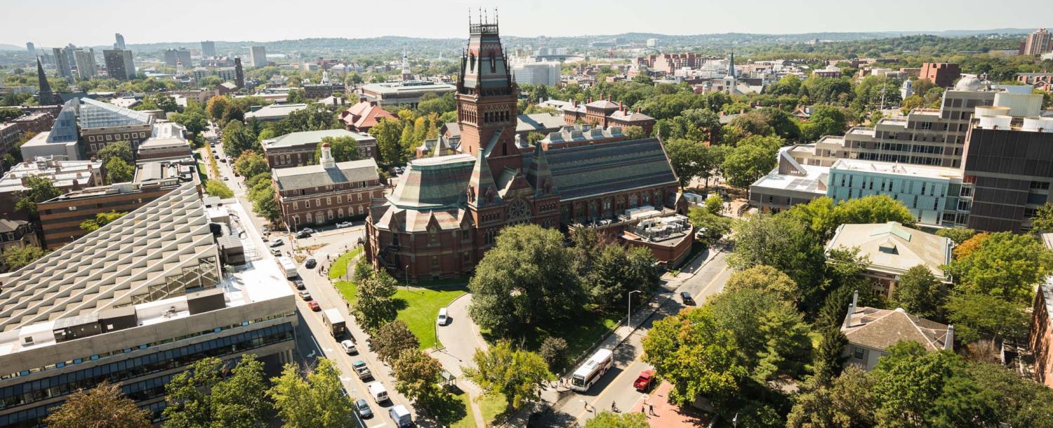 Birds eye view of Memorial Hall