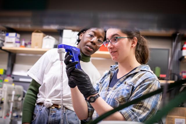 students in lab