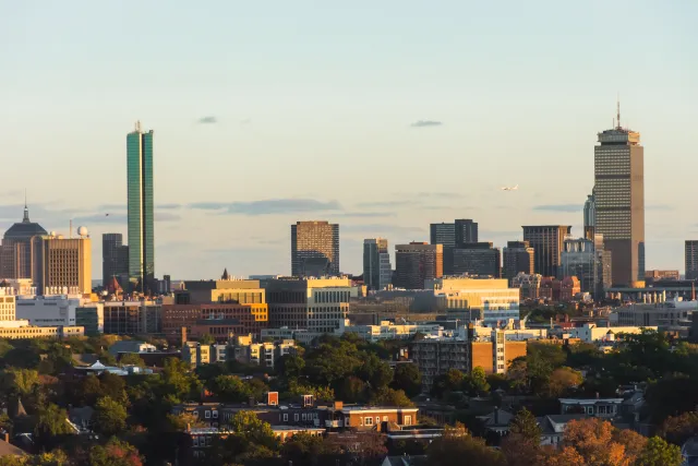 Boston city skyline