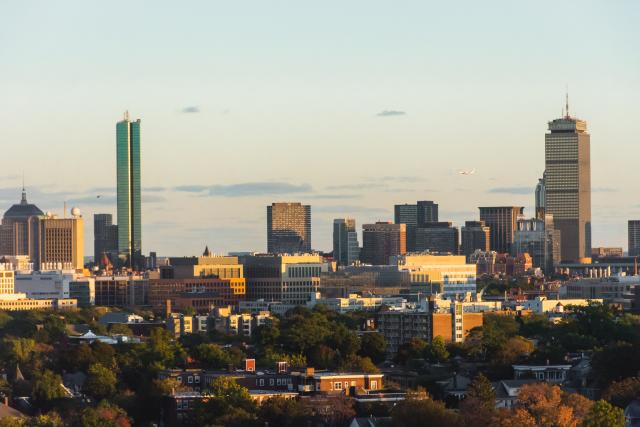 Boston city skyline