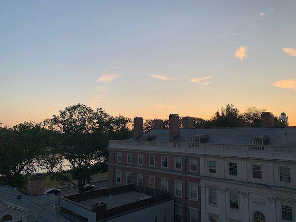 The view from the roof of Winthrop House