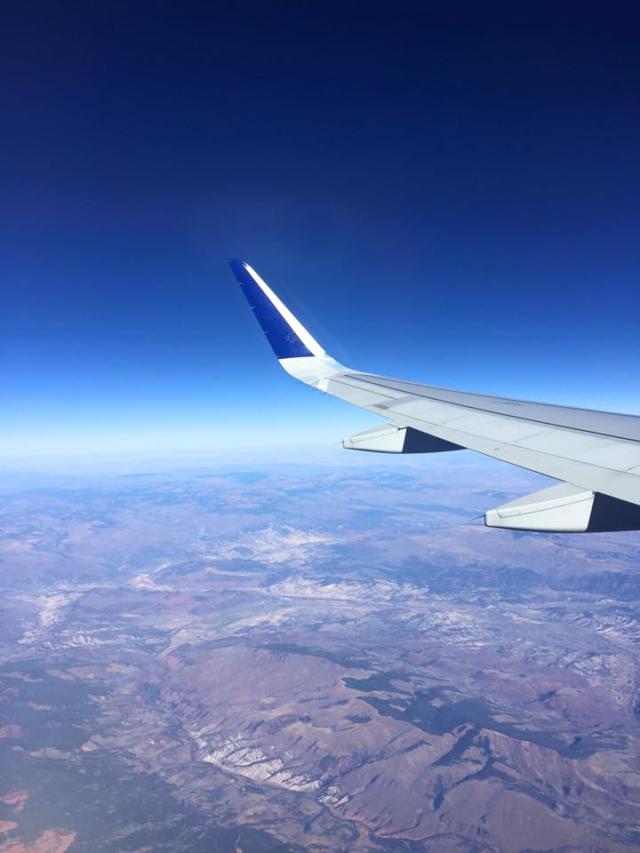 My view out the window as I flew to Europe for the first time
