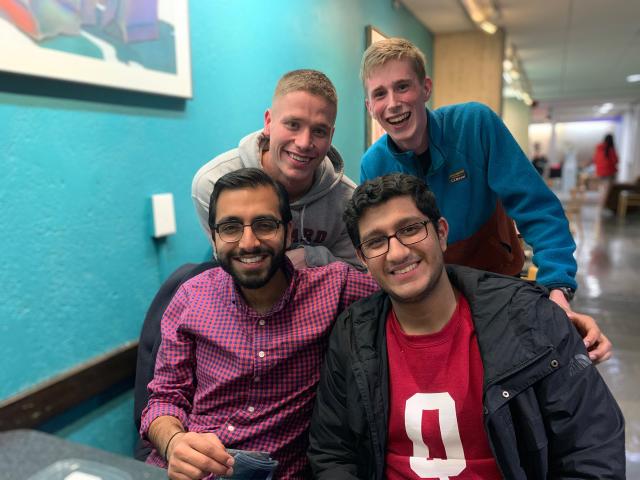 Group of students posing together