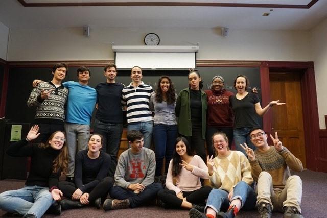 A group of smiling students