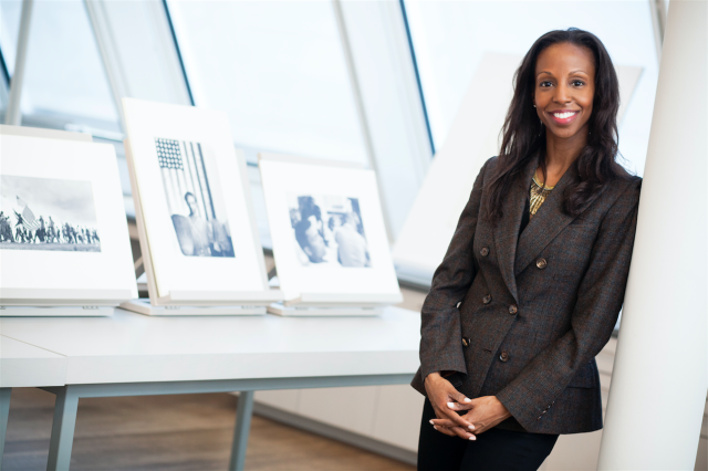 A portrait of professor Sarah Lewis.