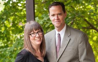 A portrait of Stephanie Paulsell and Kevin Madigan, faculty deans of Eliot House.