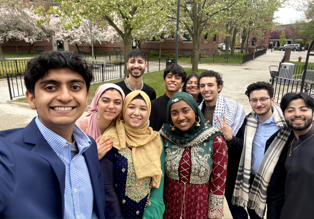 Samia and her friends celebrating Eid-al-Fitr.