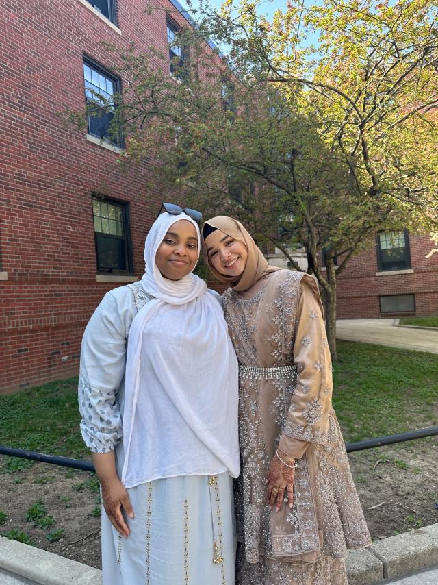 Malika Umar and Samia Afrose Celebrating Eid-al-Fitr