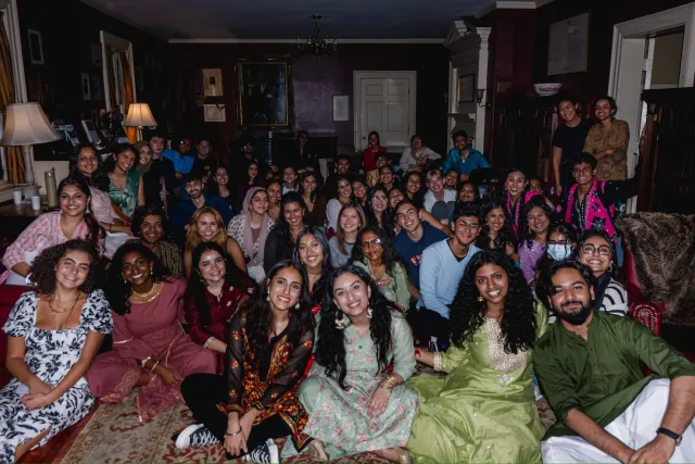 Hana Rehman, sitting in the audience of Sur Sagar. 