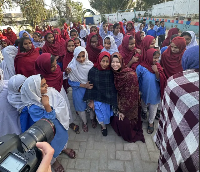 Visiting children in school