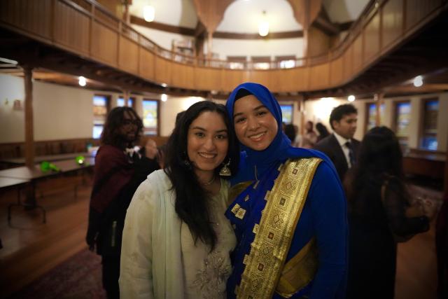 Samia Afrose and Hana Rehman at South Asian Convocation