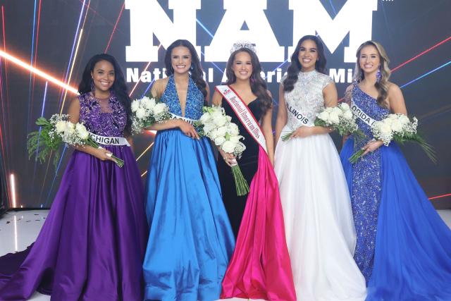 Standing in the Top 5 for the National American Miss Teen Title 