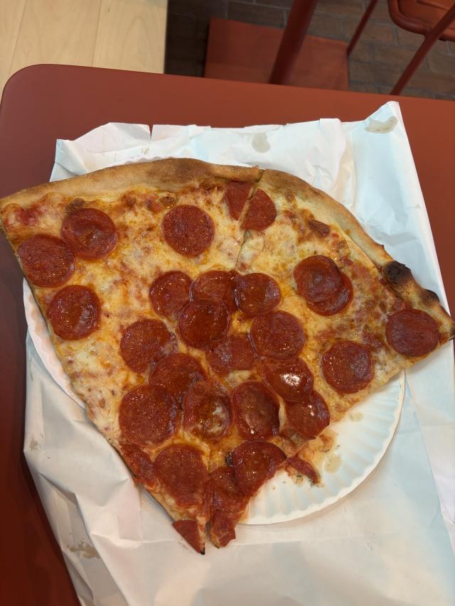 2 pepperoni slices from Joe's Pizza