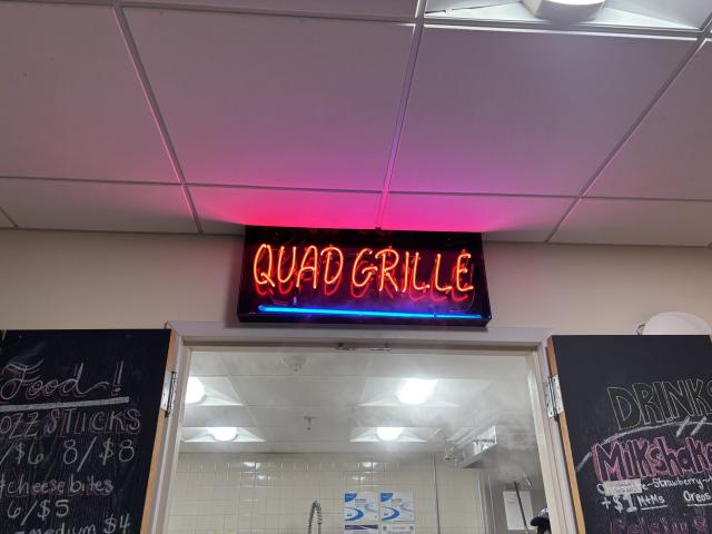 Neon Sign of the Quad Grille