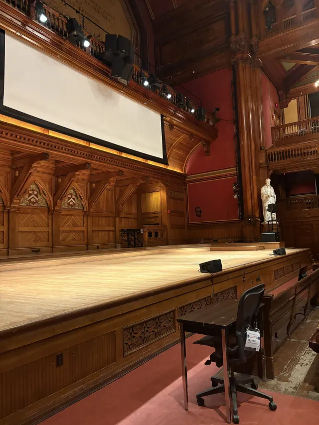 Stage of Sanders Theater